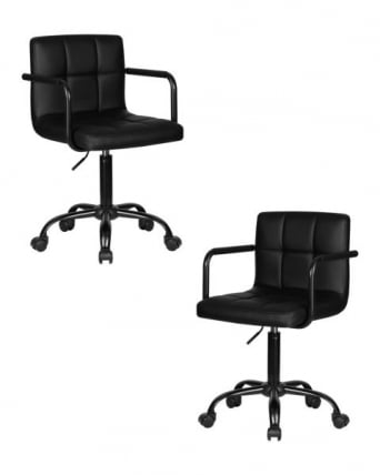 Офисное кресло для персонала DOBRIN TERRY BLACK (черный) 2 шт_0