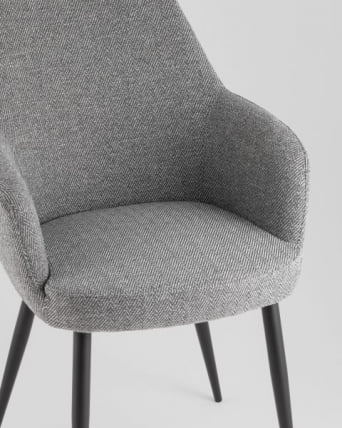 Стул обеденный Катйс серый елочка / Katys_10