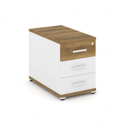 Тумба опорная приставная с 3-мя ящиками CONCEPT CN.TGO-001 B/W Сандал Янтарный Белый бриллиант Белый_0