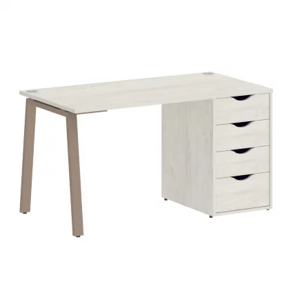 Стол письменный HOME OFFICE VR.SP-3-138.4.A Дуб Наварра/Мокко металл_0