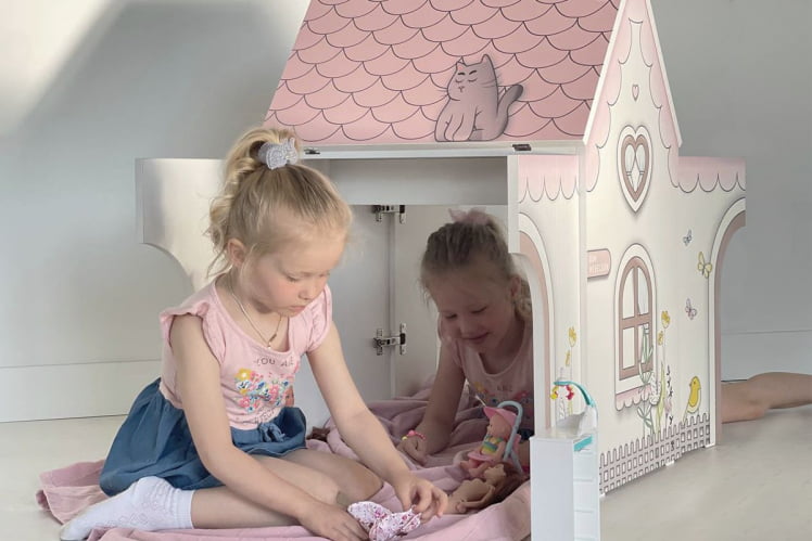 Стол Домик MK-0017 Белое дерево/розовый_13