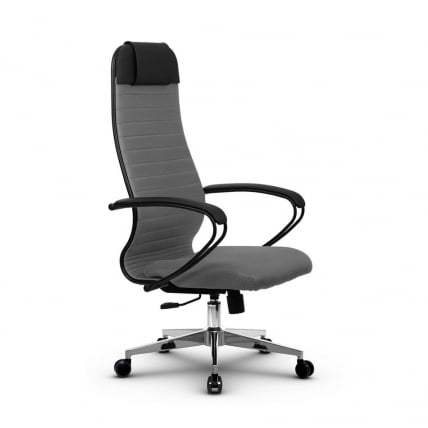 Кресло офисное МЕТТА B 1b 21/K130, Основание 17834 Комплект 3 Светло-серое_1