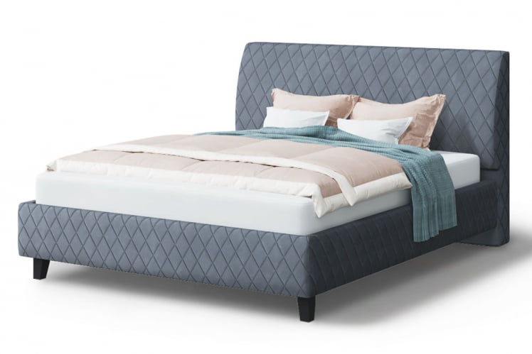 Кровать Хилтон, 2000 x 1800 мм, серый_0