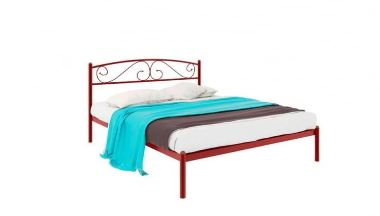 Кровать Вероника 1400х2000 Красная_0