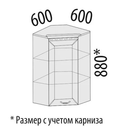 Шкаф кухонный угловой Оливия 71.20_1