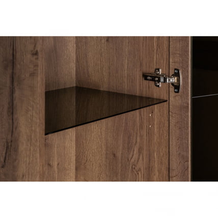 Шкаф витрина Loft 500 см Дуб Табак_8
