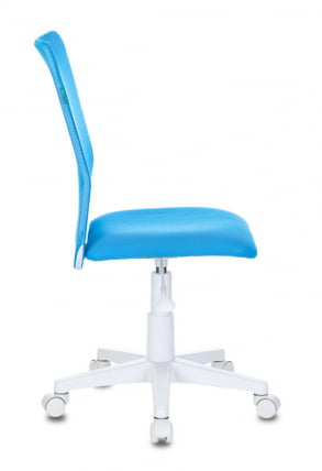 Кресло детское Бюрократ KD-9 (пластик белый) Голубой_2