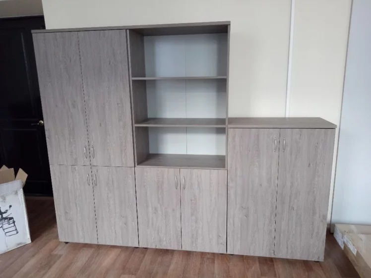 Шкаф средний закрытый Twin 16.14.101 Дуб Верцаска_2