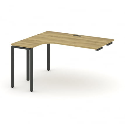 Стол-приставка к опорной тумбе/шкафу (левый) CONCEPT CN.OSAPR-005(L) Дуб Винченцо Черный_0