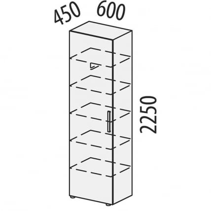 Шкаф-пенал (лев/прав) Николь 603.16_8