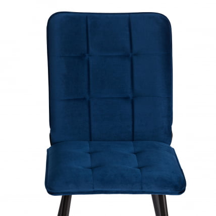 Стул обеденный Bari LT, велюр, Blue (синий), 41х55х89 см_5