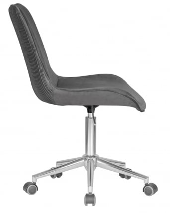 Кресло офисное DOBRIN DORA Серый велюр 1922-19_2