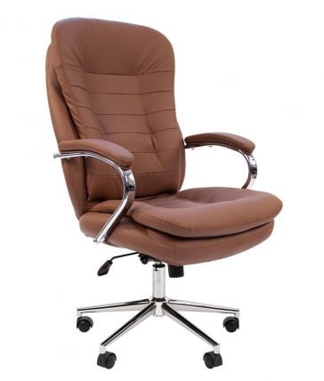 Кресло руководителя CHAIRMAN 795 кожа Коричневый_0