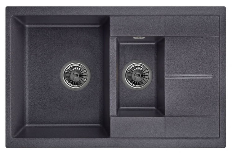 Кухонная мойка GRANULA 7802 Черный_0