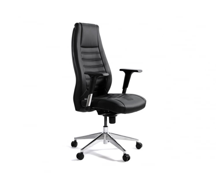 Кресло руководителя Лорд экокожа Черный_0