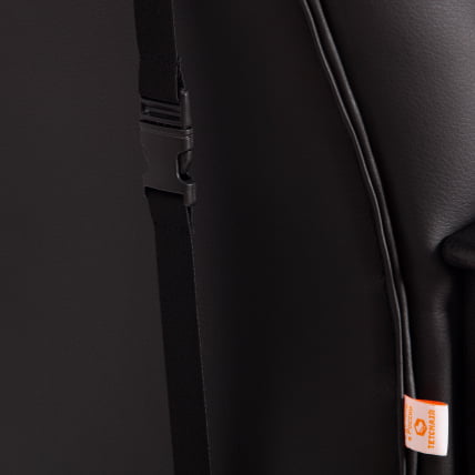 Кресло DRIVER (22) кож/зам/ткань, черный/оранжевый, 36-6/TW-07_13