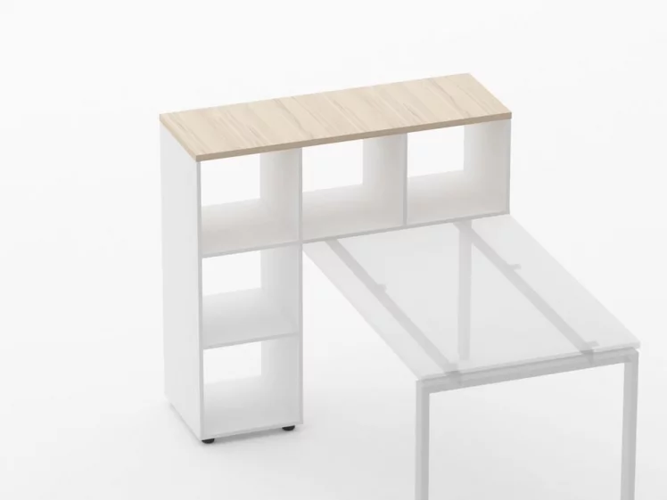 Стеллаж к столу Deka 9.08.12 Туя/Белый_2