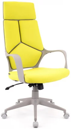 Кресло для руководителя Еверпроф Трио Грей ТМ Ткань Салатовый / Everprof Trio Grey TM_0