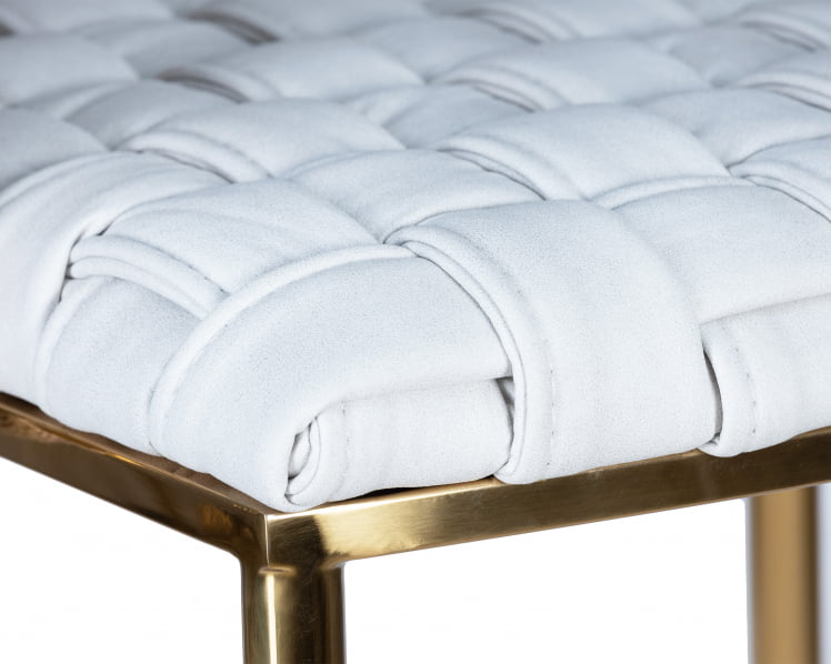 Стул барный DOBRIN EMMA GOLD (белый PU (T-01), белая ткань (F-49))_6