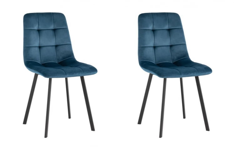 Стул Chilly велюр сине-зеленый 2 шт. комплект_0