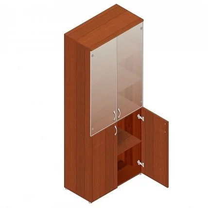 Шкаф для документов с тонированным стеклом Р.Ш-2СТ Орех Гепланкт_0