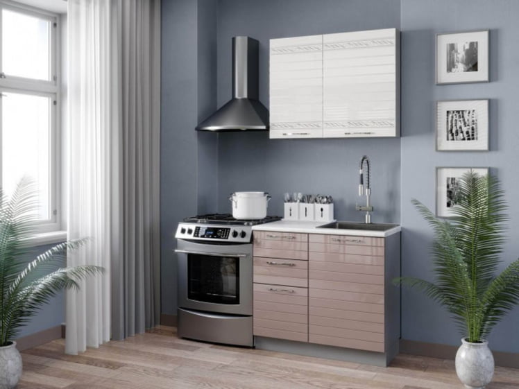 Шкаф кухонный 400 Анастасия ЛД 007.061.000 Белый_1