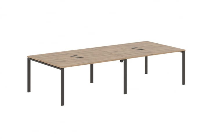 Бенч-система 4-местная EDIS EUWST 3113 Дуб Денвер светлый Мокко_0