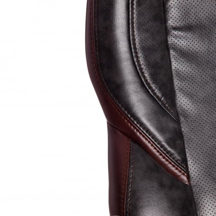 Кресло BAZUKA кож/зам, серый/коричневый, 2TONE/2TONE перф/2TONE_14