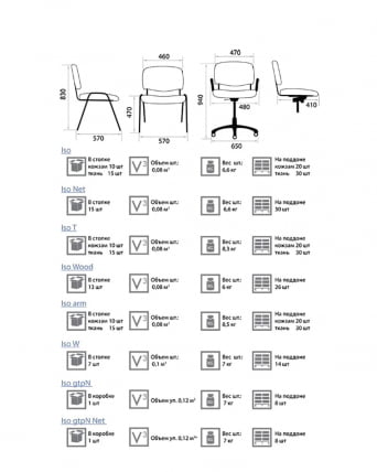 Офисный стул Iso black C9_2