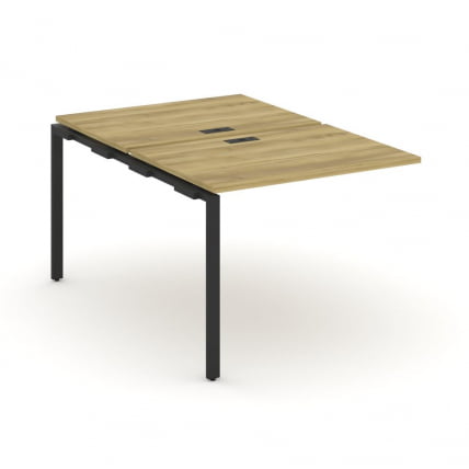 Двойной наборный элемент рабочей станции CONCEPT CN.DNRS-001 Дуб Винченцо Черный_0