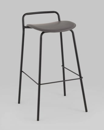 Стул барный Mantis экокожа темно-серый_0