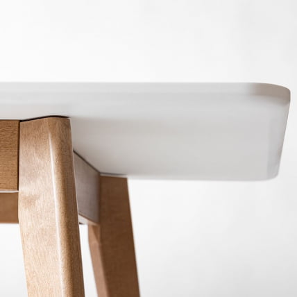 Стол обеденный Пегас Plus 160x95 Эмаль белая_5