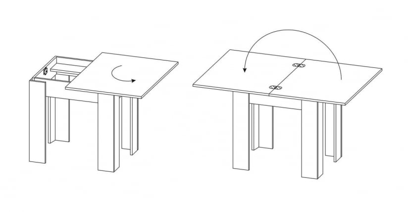 Кухонный стол СО-1 (Подстолье Беленый дуб / Столешница, ножки Венге)_2