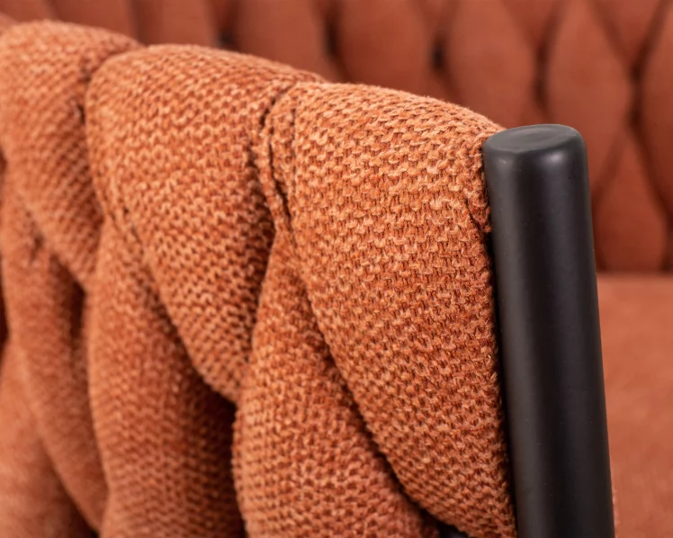 Стул барный DOBRIN LEON Оранжевая ткань LAR 275-27_8