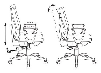 Кресло для оператора Бюрократ CH-545 Серый 38-417_5