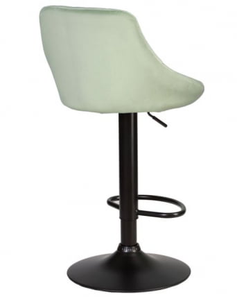 Стул барный DOBRIN LOGAN BLACK (мятный велюр (MJ9-87)) 2 шт_4