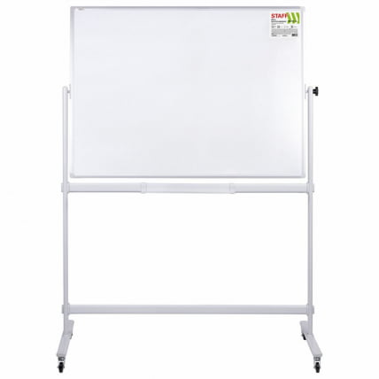 Доска магнитно-маркерная на стенде STAFF 100х150 см 2-сторонняя_4