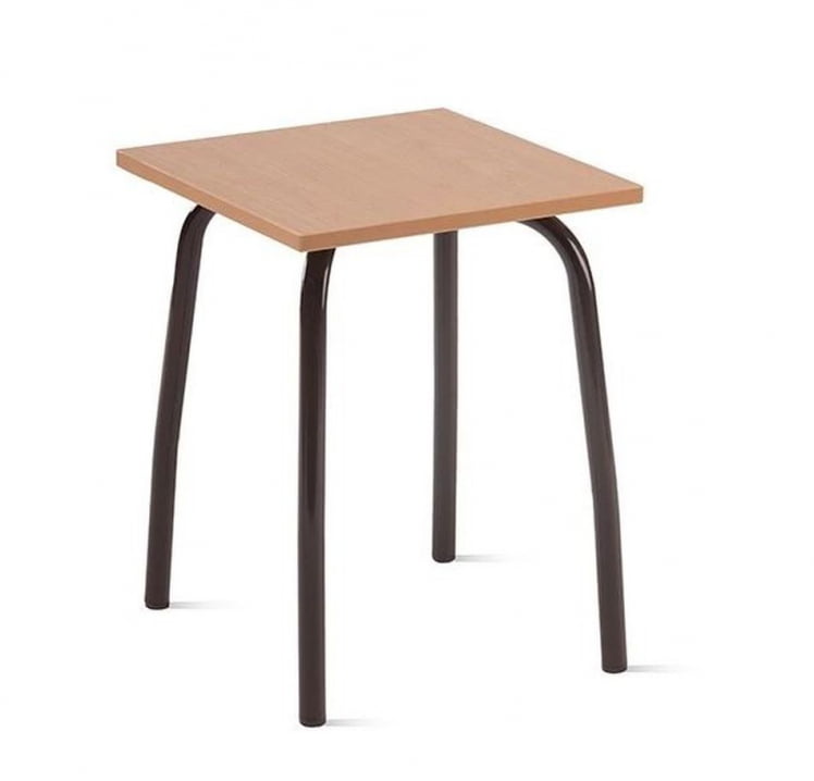 Табурет кухонный 320х320 мм ЛДСП Бук/Металл Коричневый_0