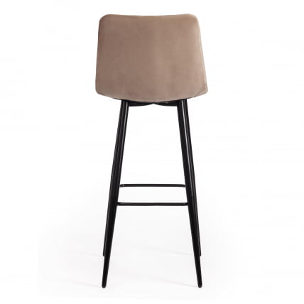Стул барный CHILLY (mod.7095б) ткань/металл, 53х44х104 см, высота до сиденья 76 см, бежевый barkhat 5/черный_4
