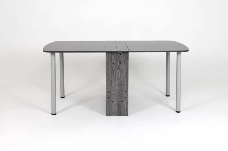 Стол-книжка раздвижной Оригами Ясень черный_6