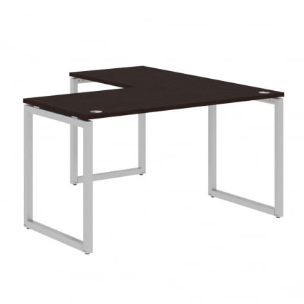 Стол угловой левый XTEN-Q XQCT 1415 L Легно темный Алюминий_0