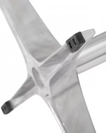 Кресло дизайнерское DOBRIN SWAN (серая ткань IF11, золотое основание)_9