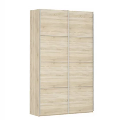 Шкаф-купе двухдверный Прайм 1200 ДСП/ДСП Дуб сонома_0