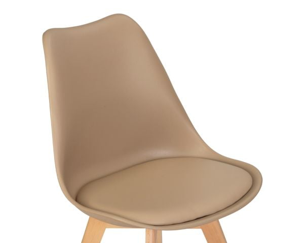 Стул обеденный DOBRIN JERRY SOFT (ножки светлый бук, цвет сиденья бежевый (GR-03)) 4 шт_7