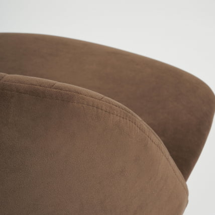 Кресло MELODY флок , коричневый, 6_6