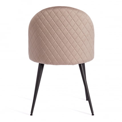 Стул MONRO (mod. 5144) металл/вельвет, 51x56x84 см, серо-бежевый (HLR-9)/черный_3