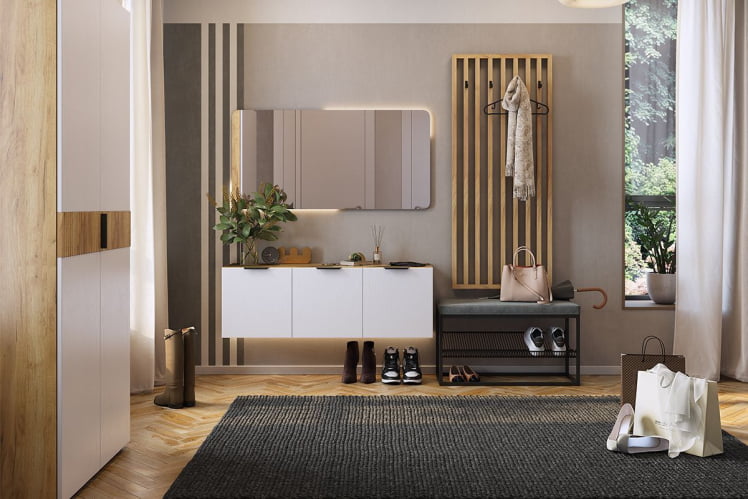 Вешалка Бери MPR-022 Дуб крафт золотой_3