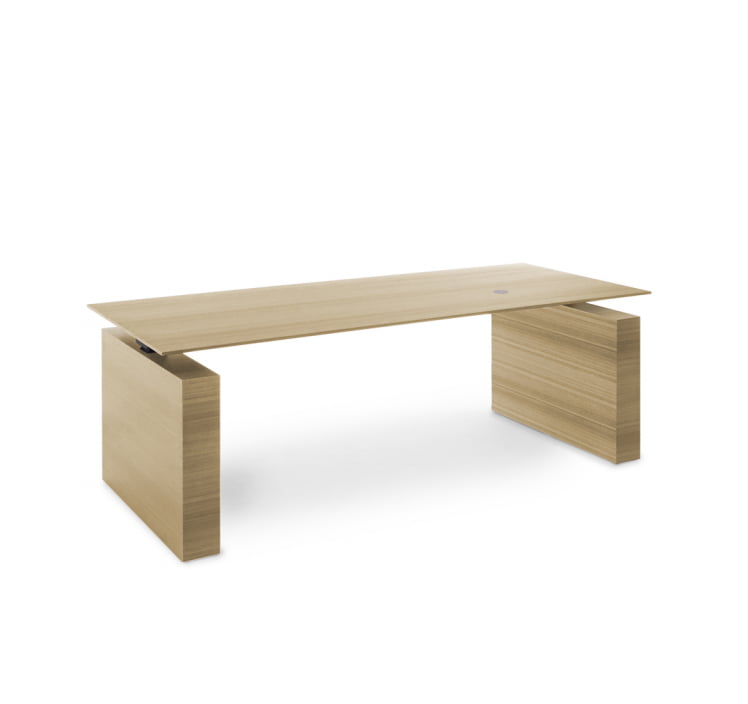 TESLA Стол письменный СВ.ЭВКАЛИПТ/ЧЕРНЫЙ 110 101 ECL-L BL_0