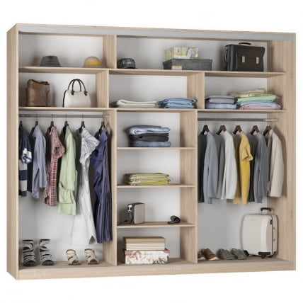 Шкаф-купе Б-230х270х60-1(ЯШТ-Д9Д10Д9) / B-230х270х60-1(ЯШТ-D9D10D9)_1