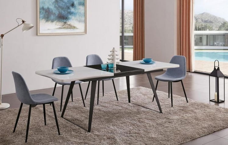 Стол-трансформер DT-93 Белый/Черный_5